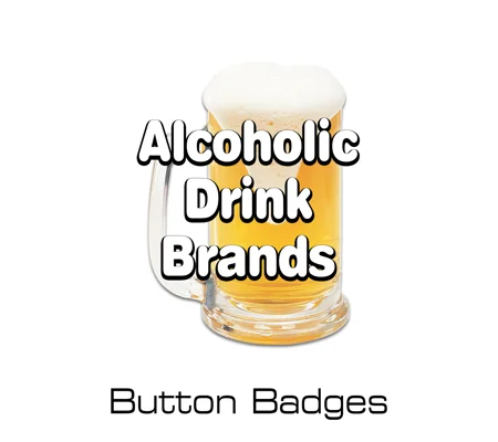 Alcoholic Drink Brands button badges