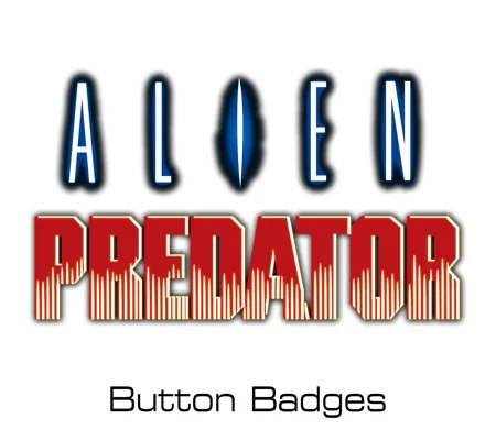 Alien/Predator button badges
