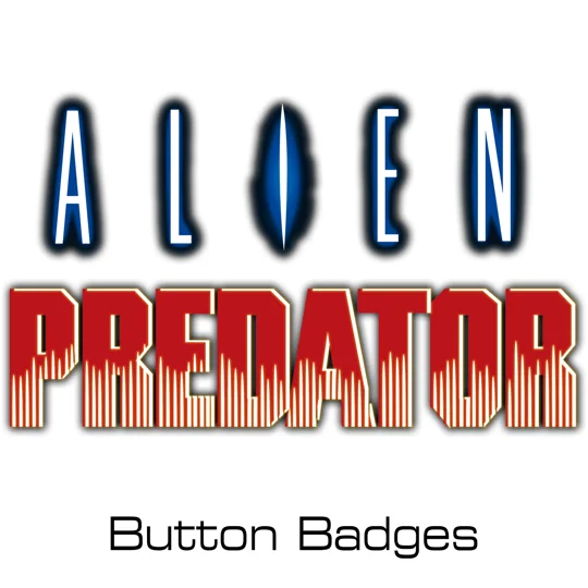 Alien/Predator button badges