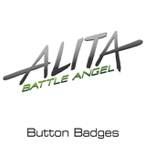 Alita Battle Angel button badges