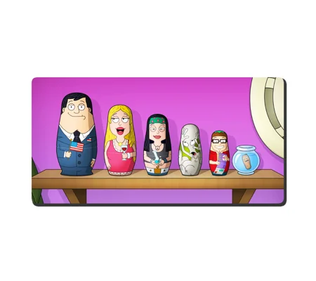 American Dad - Russian Doll Family MDF Magnet