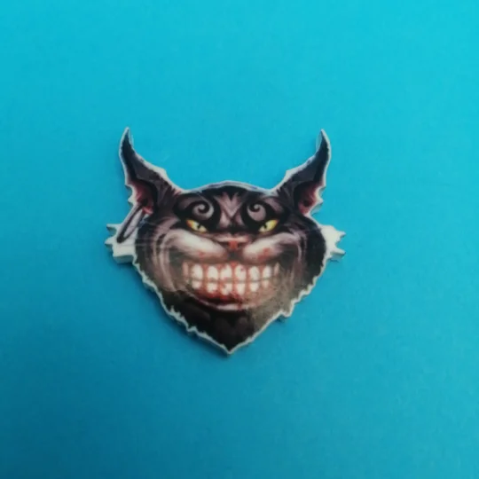 American McGee's Alice -Cheshire Cat head pin badge