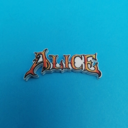 American McGee's Alice logo pin badge American McGee's Alice logo pin badge