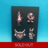 American McGee's Alice pin badge set 2
