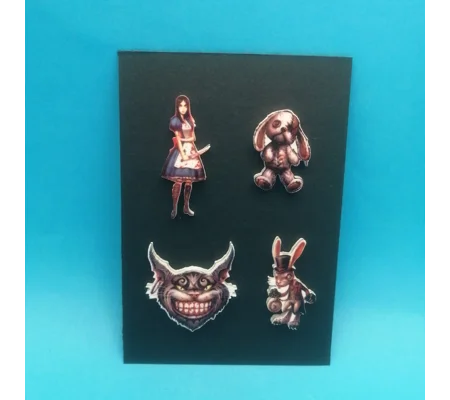 American McGee's Alice pin badge set 2