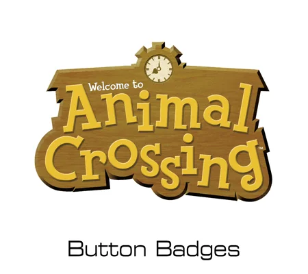 Animal Crossing button badges