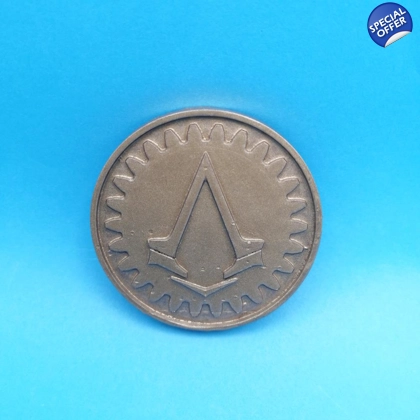 Assassin's Creed 3D Printed Double-Sided Coin Assassin's Creed 3D Printed Double-Sided Coin
