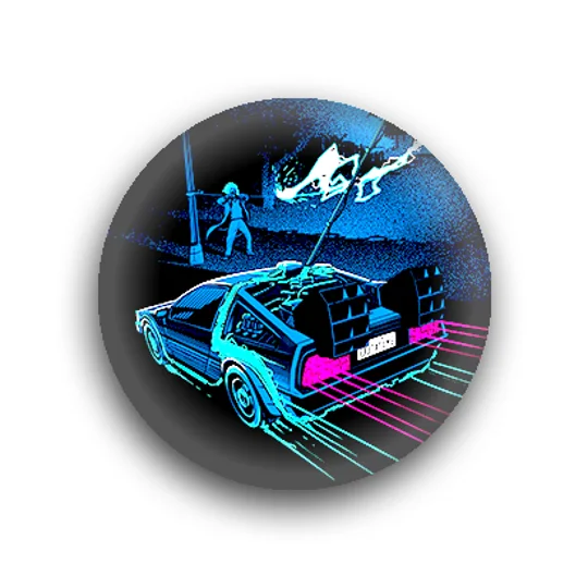 Back to the Future button badges