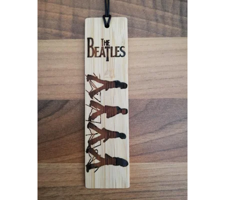 The Beatles laser engraved bookmark