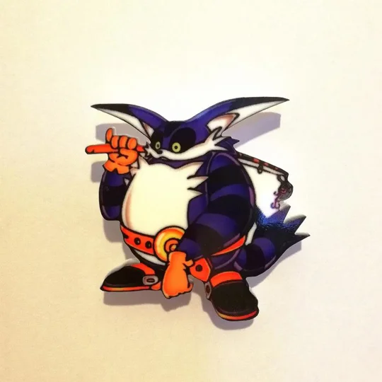 Sonic the Hedgehog - Big the cat pin badge