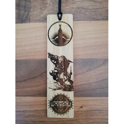 Bioshock laser engraved bookmark