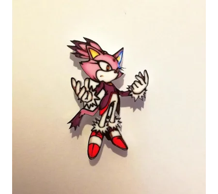 Sonic the Hedgehog - Blaze the cat pin badge