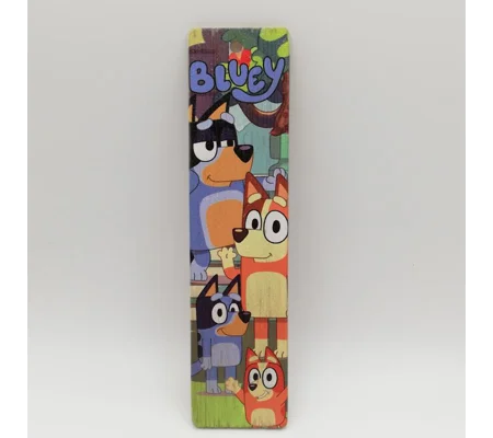 Bluey colour bookmark