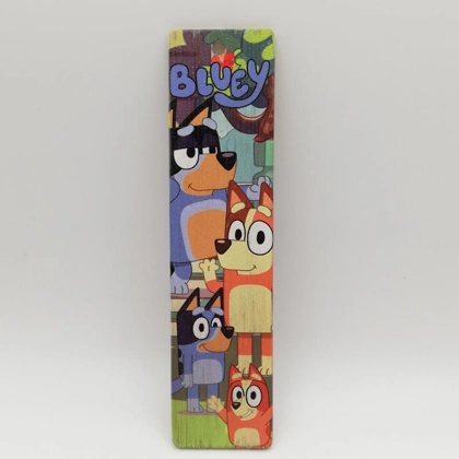Bluey colour bookmark Bluey colour bookmark