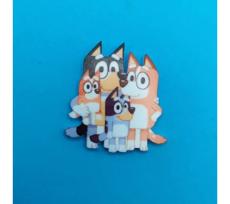 Bluey Family pin badge