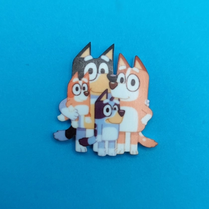 Bluey Family pin badge