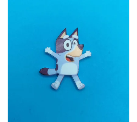 Bluey pin badge -Jumping Bluey