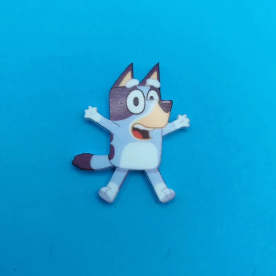 Bluey pin badge -Jumping Bluey