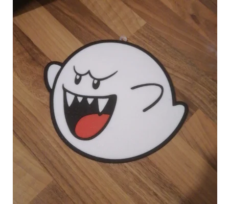 Super Mario Boo facing left hanging window art