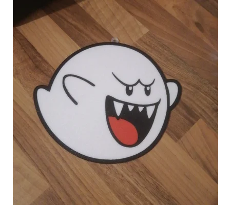 Super Mario Boo facing right hanging window art