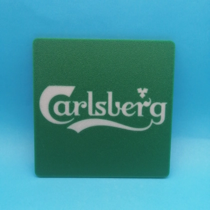 Carlsberg 2018-present square Drinks Coaster Carlsberg 2018-present square Drinks Coaster
