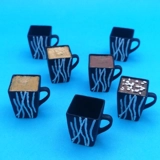 1/6 Scale Coffee Cups x7 - resin 3D pr..