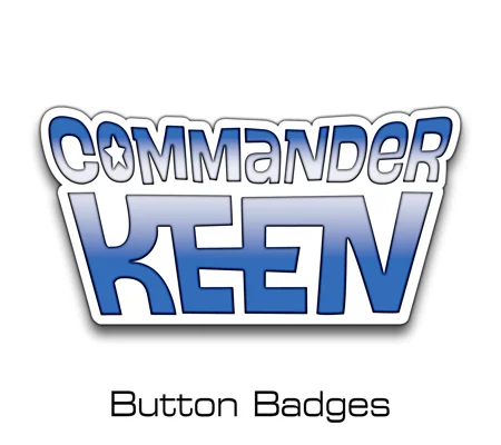 Commander Keen button badges