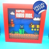 Super Mario Bros 3D Printed Shadow Box
