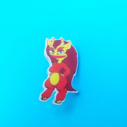 Connie pin badge - Hormone Monstress -Big Mouth Human Resources Connie pin badge - Hormone Monstress -Big Mouth Human Resources