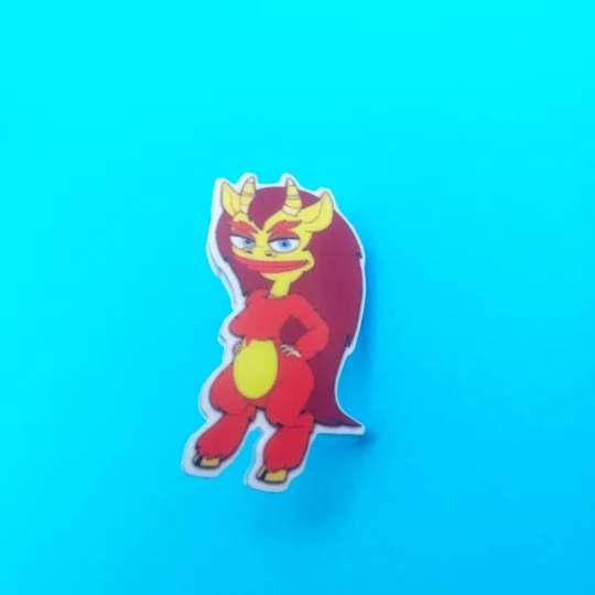 Connie pin badge - Hormone Monstress -Big Mouth Human Resources