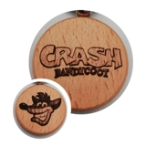 Crash Bandicoot laser engraved keyring