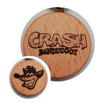 Crash Bandicoot laser engraved keyring Crash Bandicoot laser engraved keyring