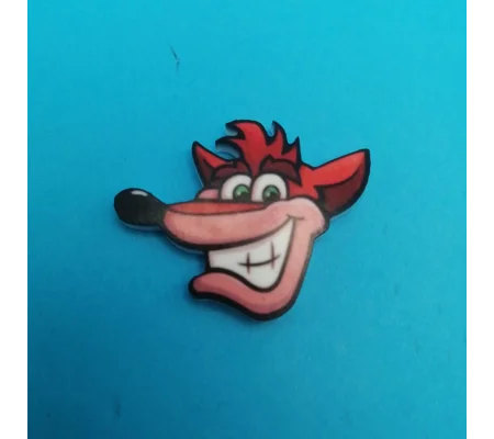 Crash Bandicoot - Crash Head pin badge