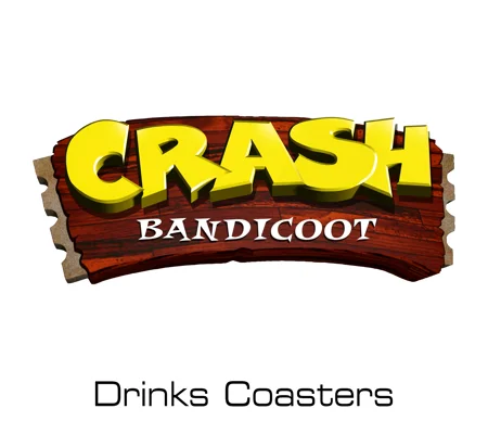 Crash Bandicoot drinks coasters