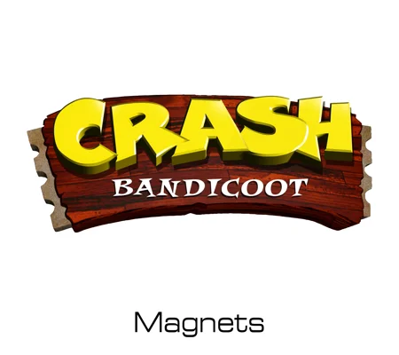 Crash Bandicoot magnets