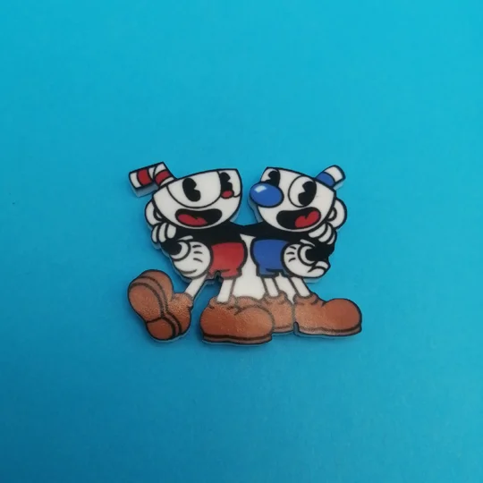 Cuphead - Cuphead and Mugman pin badge