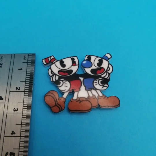 Cuphead - Cuphead and Mugman pin badge