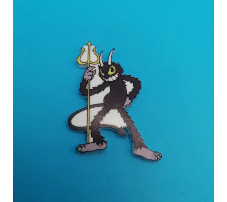 Cuphead - The Devil pin badge