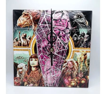 Dark Crystal Ceramic Tile Wall Clock