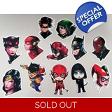 DC Comics Magnet Set -Batman -Flash -A.. DC Comics Magnet Set -Batman -Flash -A..