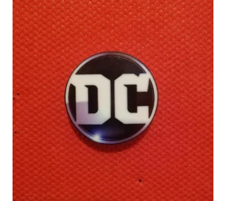 DC logo pin badge
