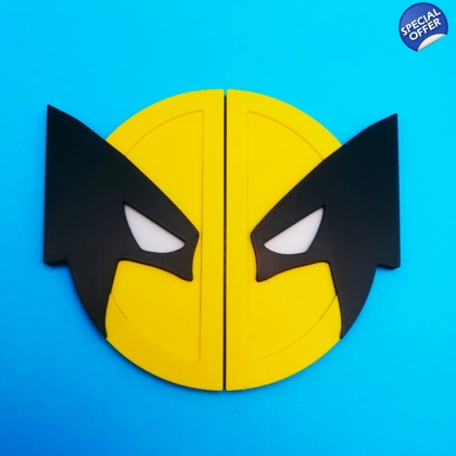 Deadpool and Wolverine - Wolverine 3D printed Drinks Coaster Deadpool and Wolverine - Wolverine 3D printed Drinks Coaster