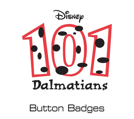 Disney 101 Dalmatians button badges