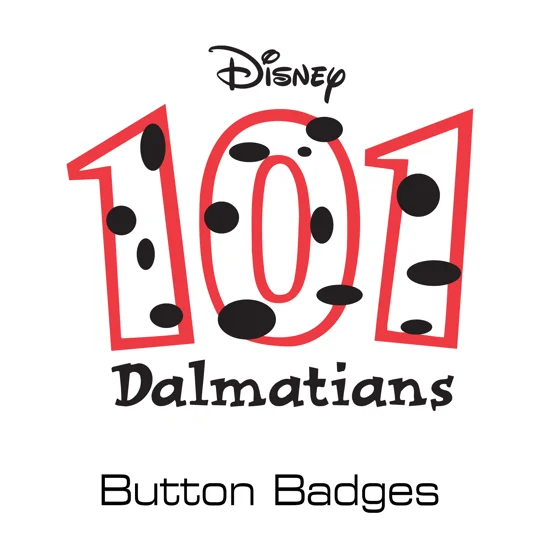 Disney 101 Dalmatians button badges