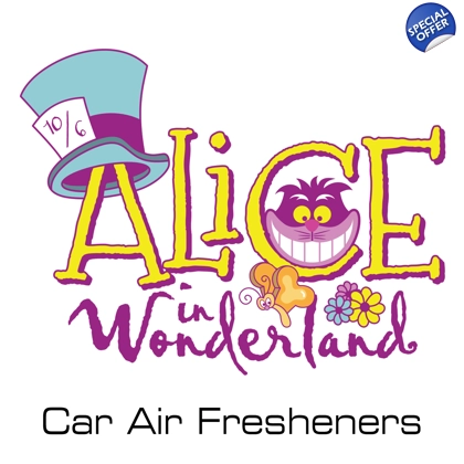 Disney Alice in Wonderland car air fresheners - OLD STOCK