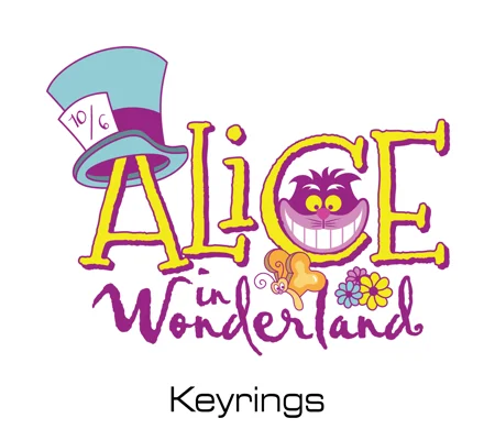 Disney Alice in Wonderland keyrings