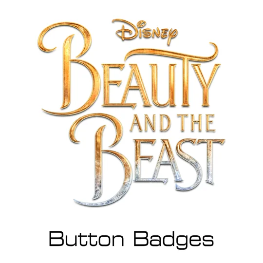 Disney Beauty and the Beast button badges