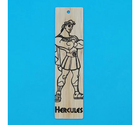 Disney Hercules laser engraved bookmark