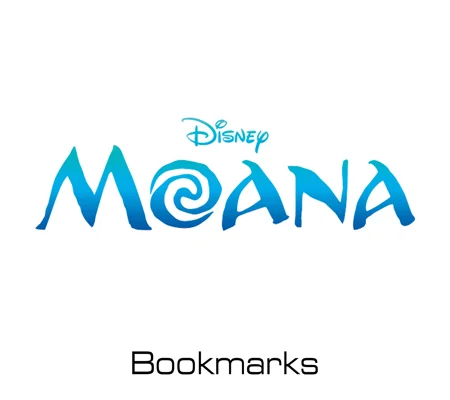 Disney Moana bookmarks