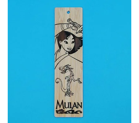 Disney Mulan laser engraved bookmark
